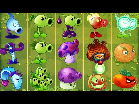 Pvz 2 Gameplay - 8 Best Pair Plants Challenge - Who Will Win ？- Team Plant Vs Team Plant