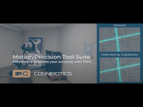 Cognibotics improves your robot accuracy with 700% with the Motion Precision Tool Suite