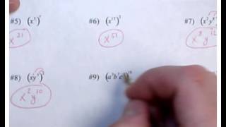 Notes Algebra I Multiply Monomials Day 2 Part 1