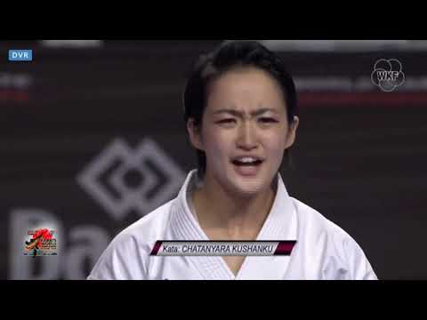 WKF  2018 World Karate Championships    Womens Kata Final MADRID  2018 Sanchez v Shimizu