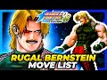RUGAL BERNSTEIN MOVE LIST The King Of Fighters 98 Ultimate Match Final Edition KOF98UMFE