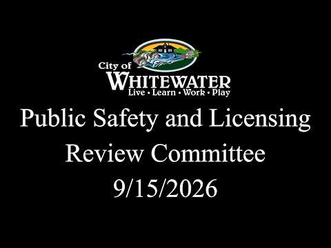 Public Safety and Licensing Review Committee Meeting 9/15/ ...