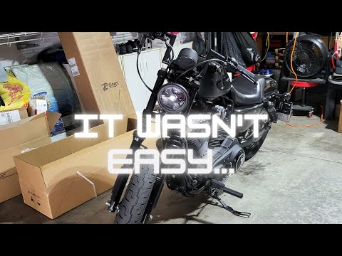 INSTALLING A SPRINGER FRONT END - 08 HARLEY SPORTSTER Part (1 of 2)