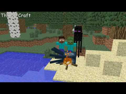 Monster School   Fishing Challenge   Minecraft Animation