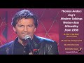 Thomas Anders Hit Medley 2025 From Wetten Dass 1998 Mixed By DJ Harry 2025