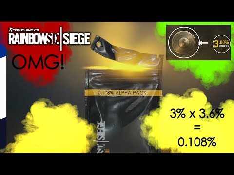 The Luckiest Alpha Pack Ever! - Rainbow Six Siege - The No Chance Alpha Pack