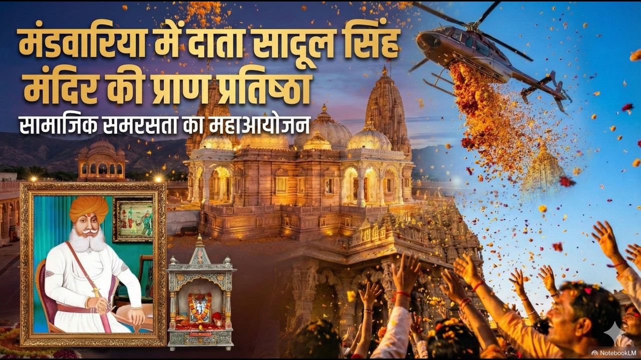 1857 की क्रांति के अमर योद्धा और राजस्थान के जागृत लोकदेवता: मंडवारिया दाता सादुलसिंहजी देवड़ा की शौर्य गाथा, सामाजिक समरसता का प्रतीक बना यह आयोजन