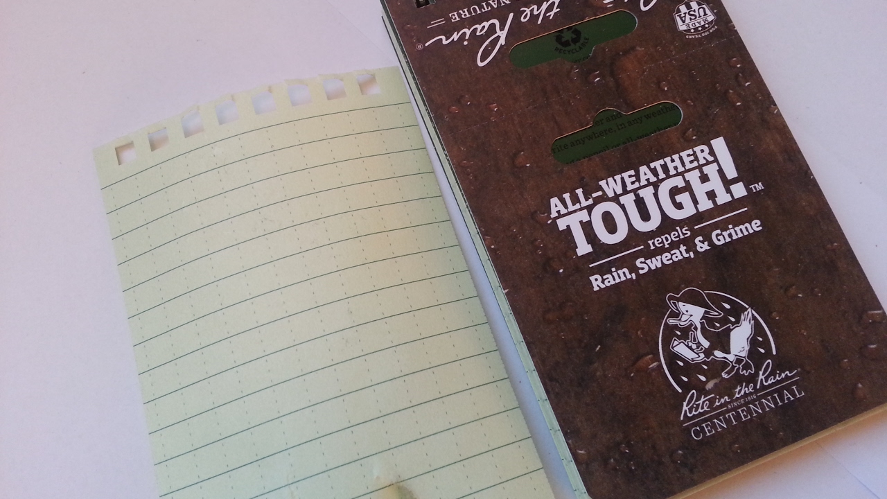 Rite in The Rain No 935 All Weather Notebook, Water Test