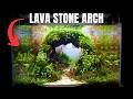 MAKING A CAVE ARCH OUT OF LAVA ROCK Epic Aquascape Tutorial