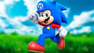 AI Blending | Mario Bros with Sonic the Hedgehog Characters