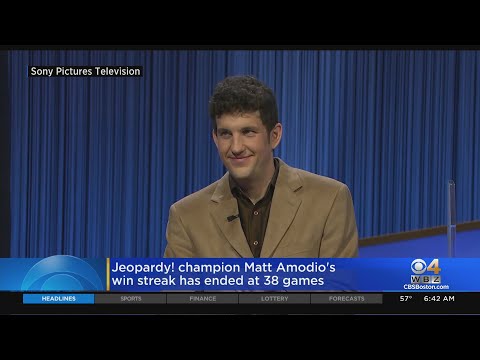 Matt Amodio's History-Making Run On 'Jeopardy!' Ends