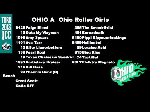 QCC2013 RVRG Vixens vs OHRG P2 G1 Toronto TORD Quad City Chaos 2013 Roller Derby