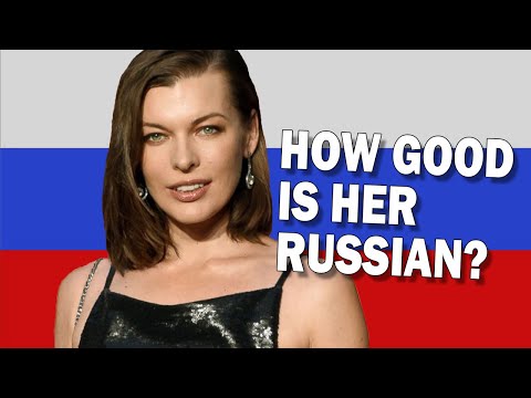 How Good is Milla Jovovich's Russian?