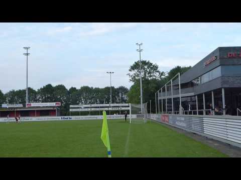 Thuis tegen DVOL.  Doelpunt Daan