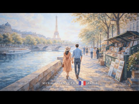Paris Street Chanson – Seine River Walks & French Waltz 🇫🇷