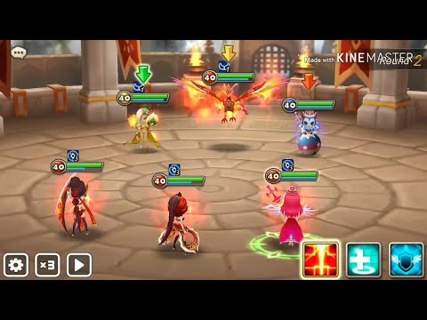 164. Fire Sisters/Twins Vs Seara Perna Orion on GW 217, Summoners War DPWU