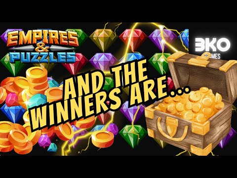 Instant Power Gift Codes! And the winners are… 3KO Spins the WHEEL - Empires & Puzzles