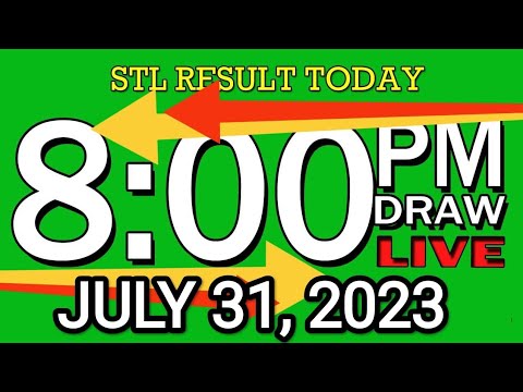 LIVE 8PM STL RESULT TODAY JULY 31, 2023 LOTTO RESULT WINNING NUMBER