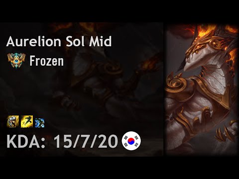Aurelion Sol Mid vs Fizz - Frozen - KR Challenger Patch 6.18