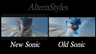 Sonic the Hedgehog Trailer 1# NEW vs OLD REDESIGN 