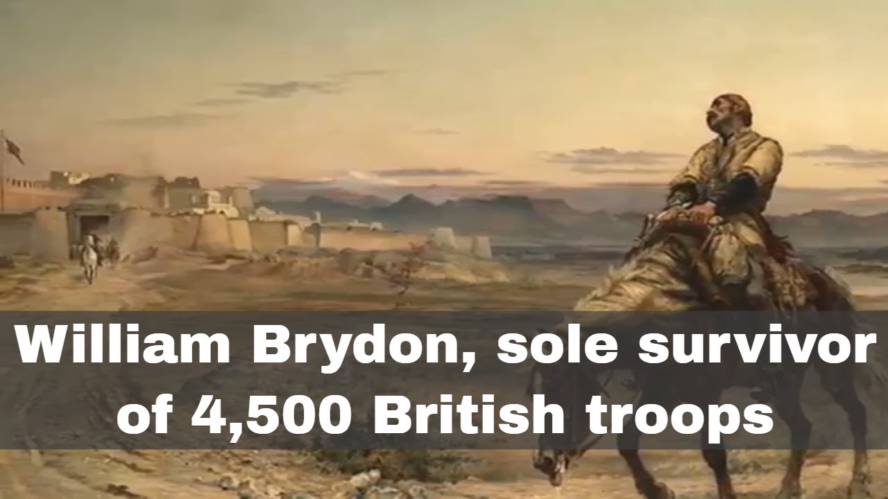 13th January 1842: The sole survivor of 4,500 British soldiers arrives at Jalalabad in Afghanistan