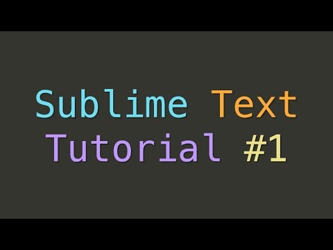 Sublime Text Introduction (Tutorial #1)
