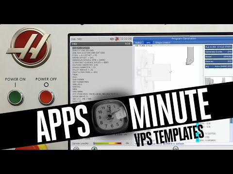 Haas Apps Minute - VPS Run & Save Options - Haas Automation, Inc.
