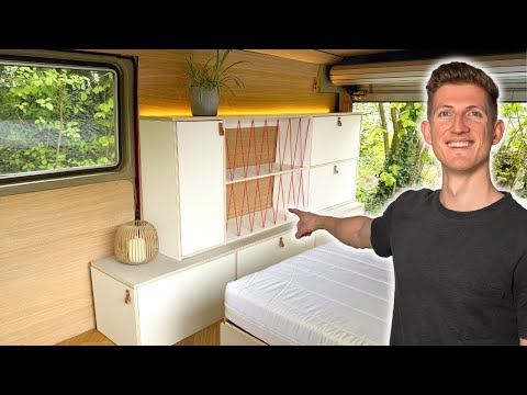 Einzigartiges Designer-Regal für den Verlosungs-Campervan selbst gebaut ????