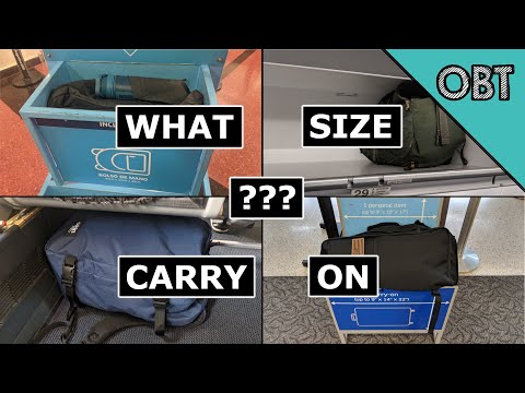 What Size Carry on do You Need (Carry-on vs Personal Size Packs)