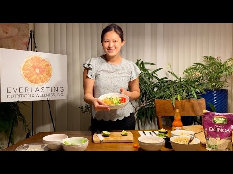 Buffalo Chicken Quinoa Veggie Bowl