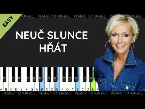 Helena Vondráčková - Neuč slunce hřát (piano tutorial | klavír | akordy | noty | české písničky)