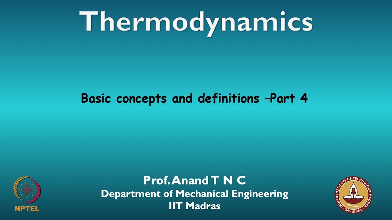 Basic concepts and definitions - Part 4