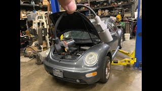 1998-2005 Volkswagen Beetle P0322 CRANKSHAFT POSITION SENSOR REPLACEMENT.