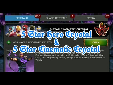 5 Star Hero Crystal & 5 Star Cinematic Crystal Opening