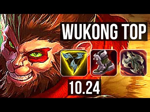 WUKONG vs OLAF (TOP) | 1.8M mastery, 6 solo kills, 1000+ games | KR Diamond | v10.24