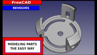 FreeCAD Modeling a Masking Tape Holder using parametric design.