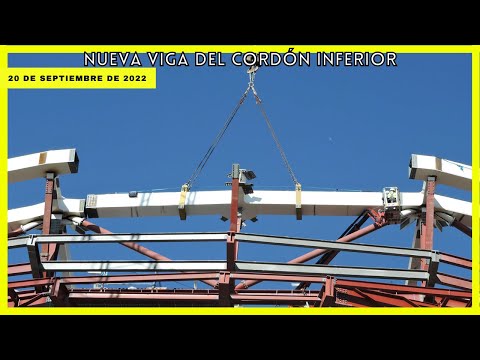 🚧 NEW LOWER CORD BEAM! | SEPTEMBER 20, 2022 SANTIAGO BERNABEU STADIUM WORKS 🚧