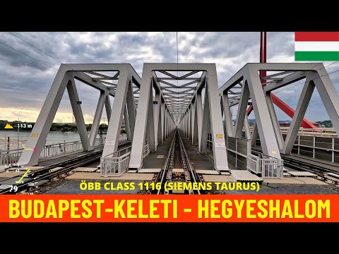 Führerstandsmitfahrt Budapest Keleti-Hegyeshalom (MÁV Linie 1, Ungarn) Sicht des Lokführers 4K