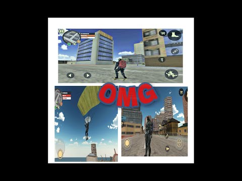 Rope Hero vice Town parachute  skateboard  tank and helicopter  and Cassia plane rope hero