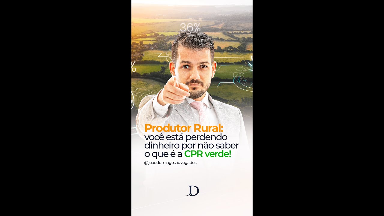 PRODUTOR RURAL: VOCÊ ESTÁ PERDENDO DINHEIRO POR NÃO SABER O QUE É A CPR VERDE!