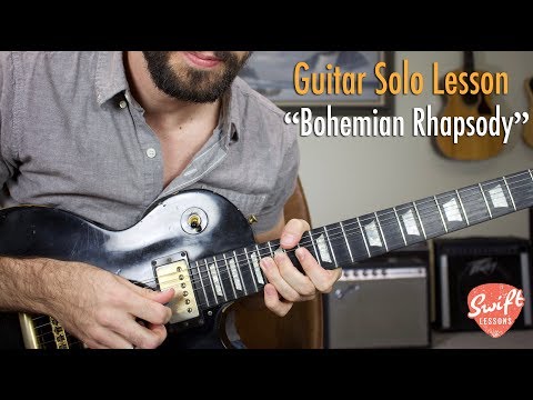 Queen "Bohemian Rhapsody" - Brian May - Guitar Solo Lesson