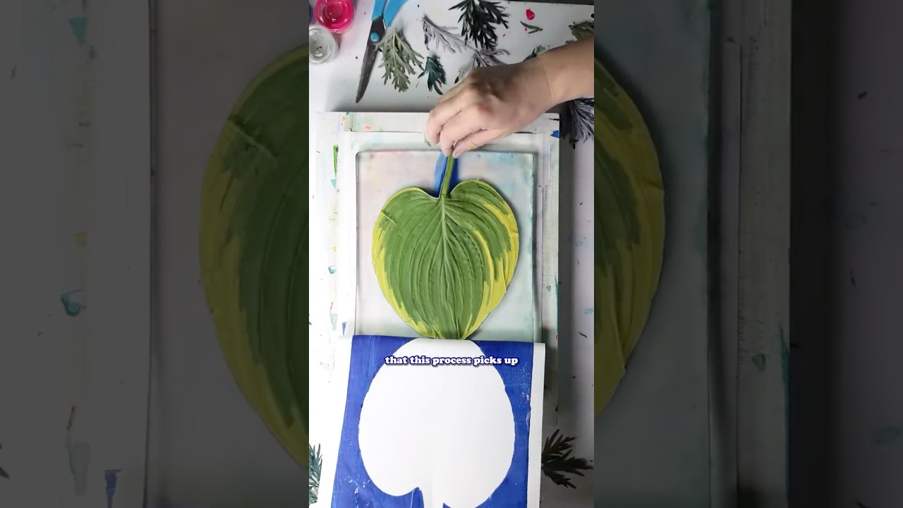 Printing my garden into art.  #gelplate #printmaking