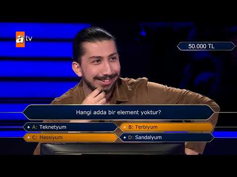 Kim Milyoner Olmak İster'de güldüren “element” sorusu! Şıkları görünce dayanamadı