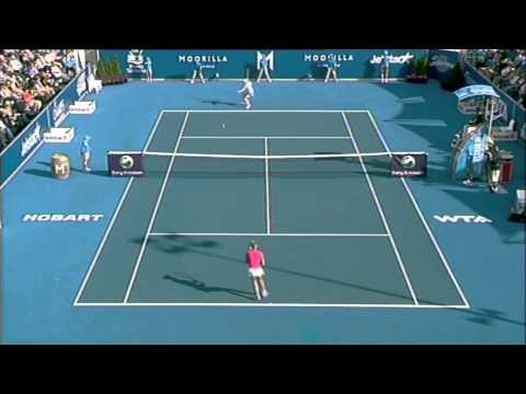 Yanina WICKMAYER V Mona BARTHEL FINAL 2012 HOBART INTERNATIONAL HIGHLIGHTS PACKAGE.mp4