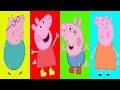 Wrong Heads Peppa Pig Family Names Learn Colors For Kids