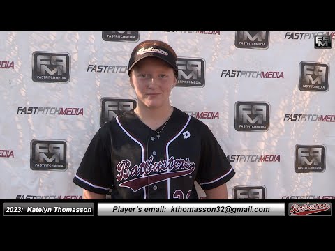 2023 Katelyn Thomasson 3.8 GPA - Pitcher Softball Player Skills Video - Batbusters Gomes/Ching