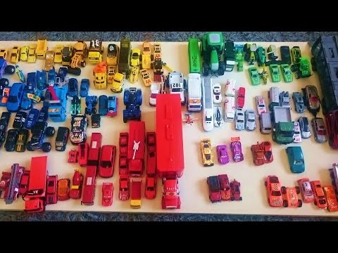 TOYS. Learn the forms and models for CHILDREN COLOR. Car, truck, tractor, crane, truck, machines