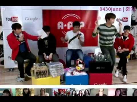 [LQ] 130313 2PM Google+ Hangout - Wooyoung Candy Ssanti Dance