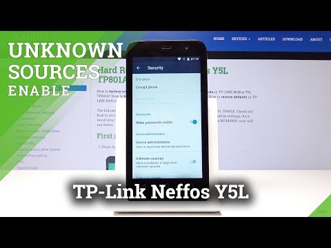TP-Link Neffos Y5L Allow Unknown Sources / Enable App Installtion