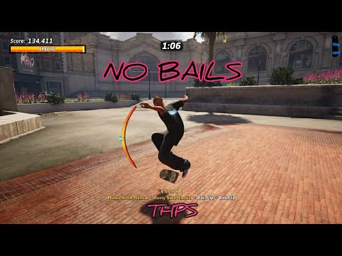 Sick Score (250,000+) At Streets - NO BAILS | Tony Hawk's Pro Skater 1 + 2